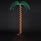 Roman Outdoor Lighted Palm Tree with Holographic Rope Light - 84" - Green